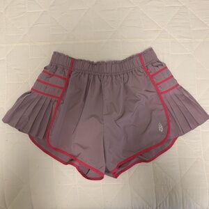 Pink and purple FP Movement XS Easy Tiger Shorts